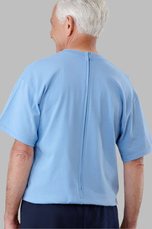 Men's Light Weight Jumpsuit by Buck & Buck in Medium Blue Top/Navy Pants, and available in different sizes. This one-piece garments item is part of our one-pieces collection.