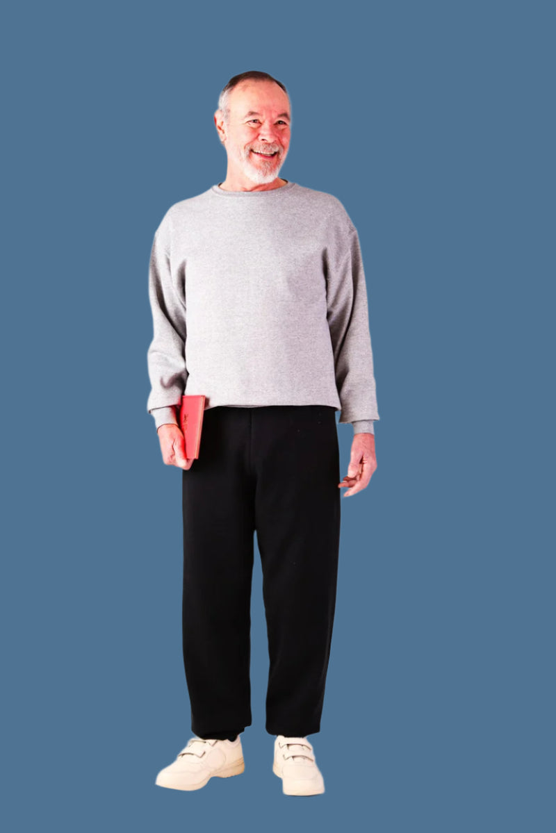 Men's Two-Tone Jumpsuit by Buck & Buck in Gray Top/Black Pants, and available in different sizes. This one-piece garments item is part of our one-pieces collection.