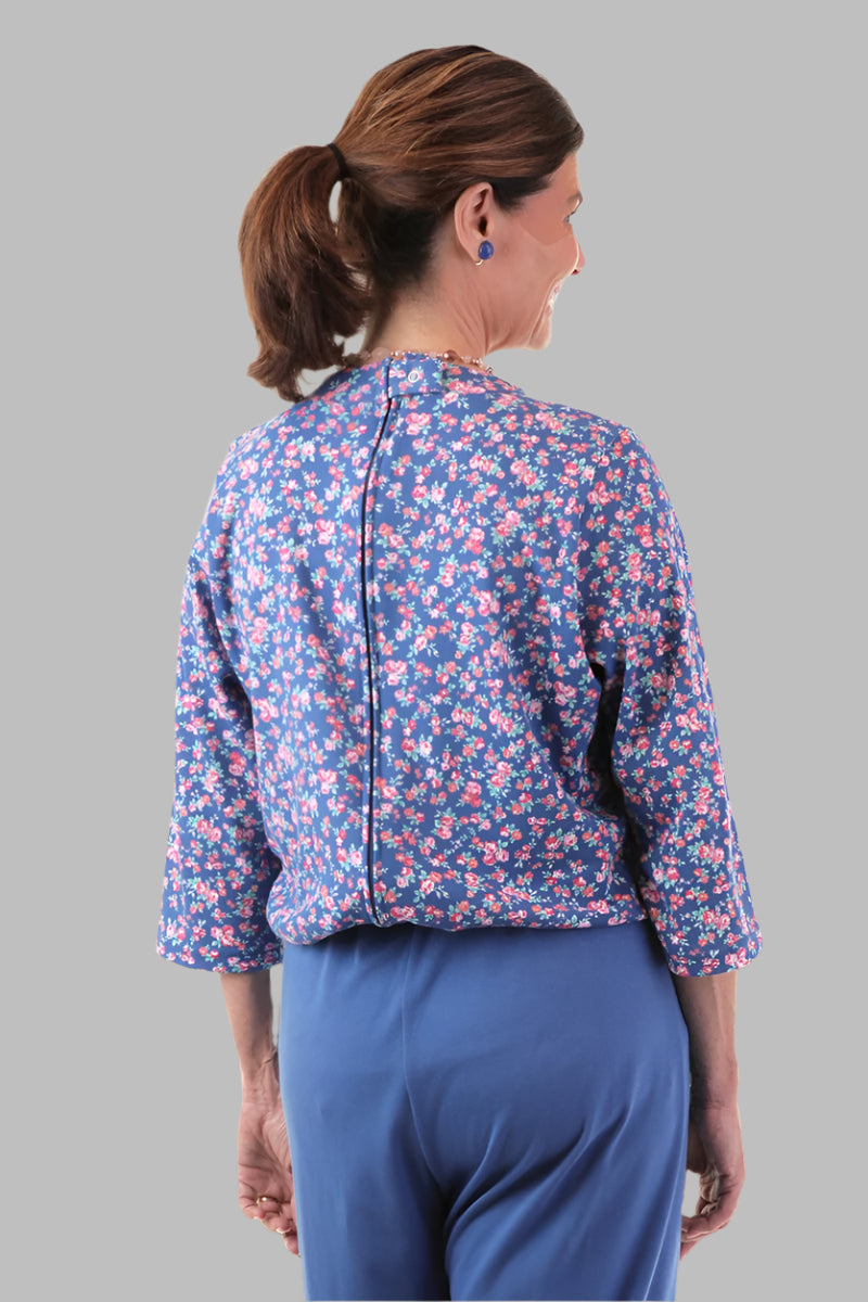 Capri Perfect Fit Jumpsuit-Printed Top for women by Buck & Buck in royal, and available in different sizes. This one-piece garments item is part of our one-pieces collection.
