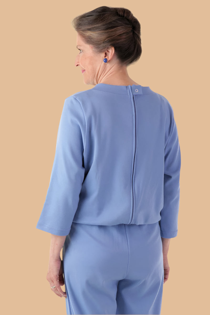 Basic Capri Perfect-Fit Jumpsuit for women by Buck & Buck in Royal, and available in different sizes. This one-piece garments item is part of our one-pieces collection.