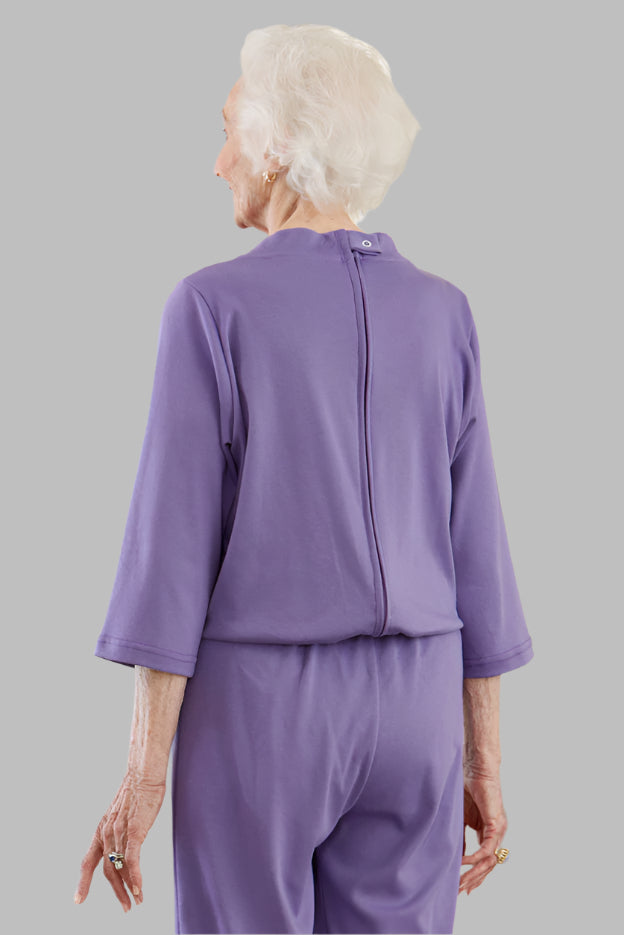 Basic Capri Perfect-Fit Jumpsuit for women by Buck & Buck in Purple, and available in different sizes. This one-piece garments item is part of our one-pieces collection.
