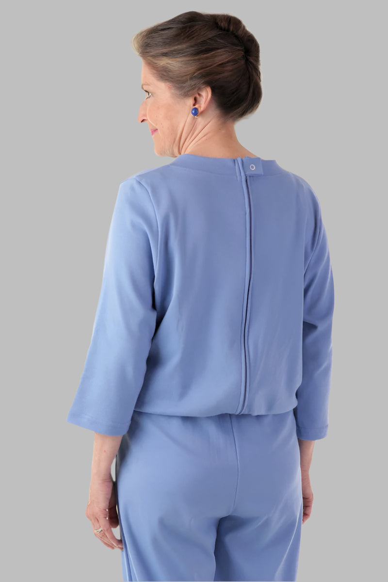 Women's Basic Perfect-Fit Jumpsuit by Buck & Buck in Royal, and available in different sizes. This one-piece garments item is part of our one-pieces collection.
