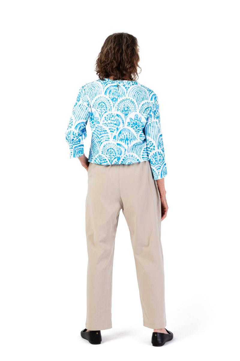 Women's Tunic Jumpsuit by Buck & Buck in Blue Top/Khaki Pants, and available in different sizes. This one-piece garments item is part of our one-pieces collection.