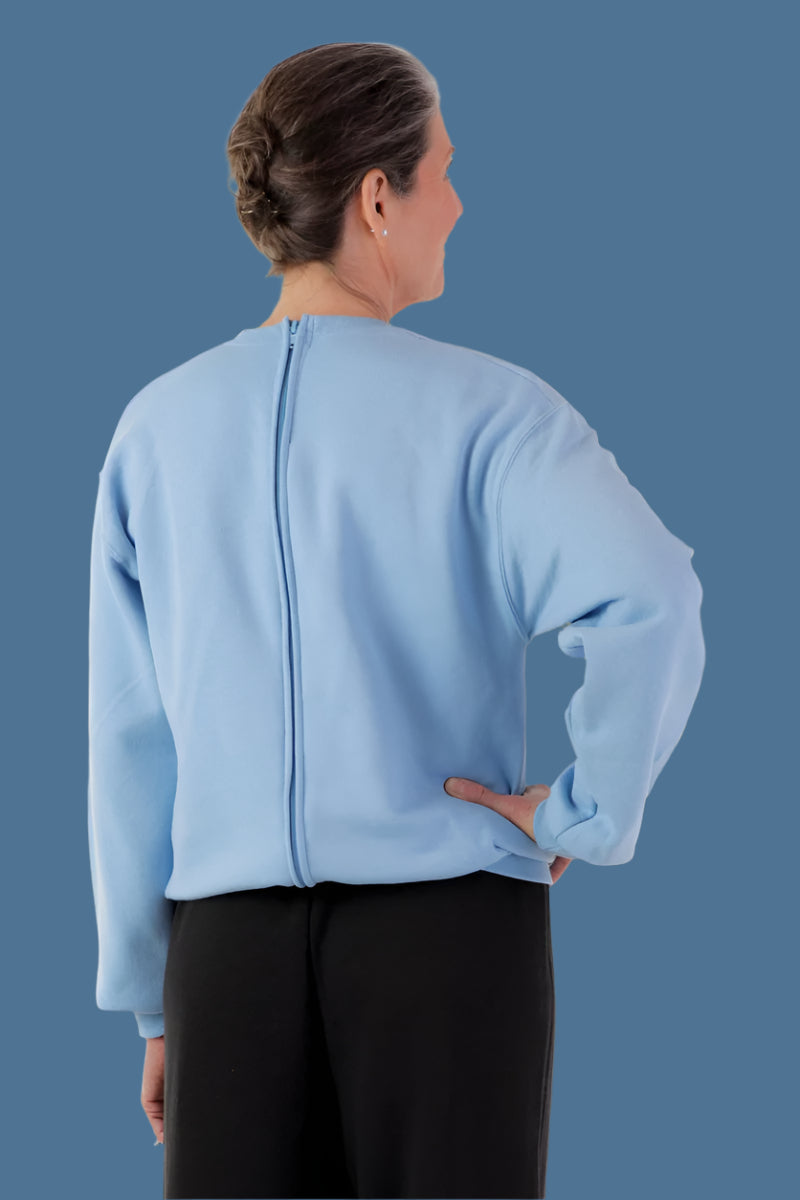 Printed Two Tone Sweat Jumpsuit for women by Buck & Buck in Blue Top/Black Pants, and available in different sizes. This one-piece garments item is part of our one-pieces collection.