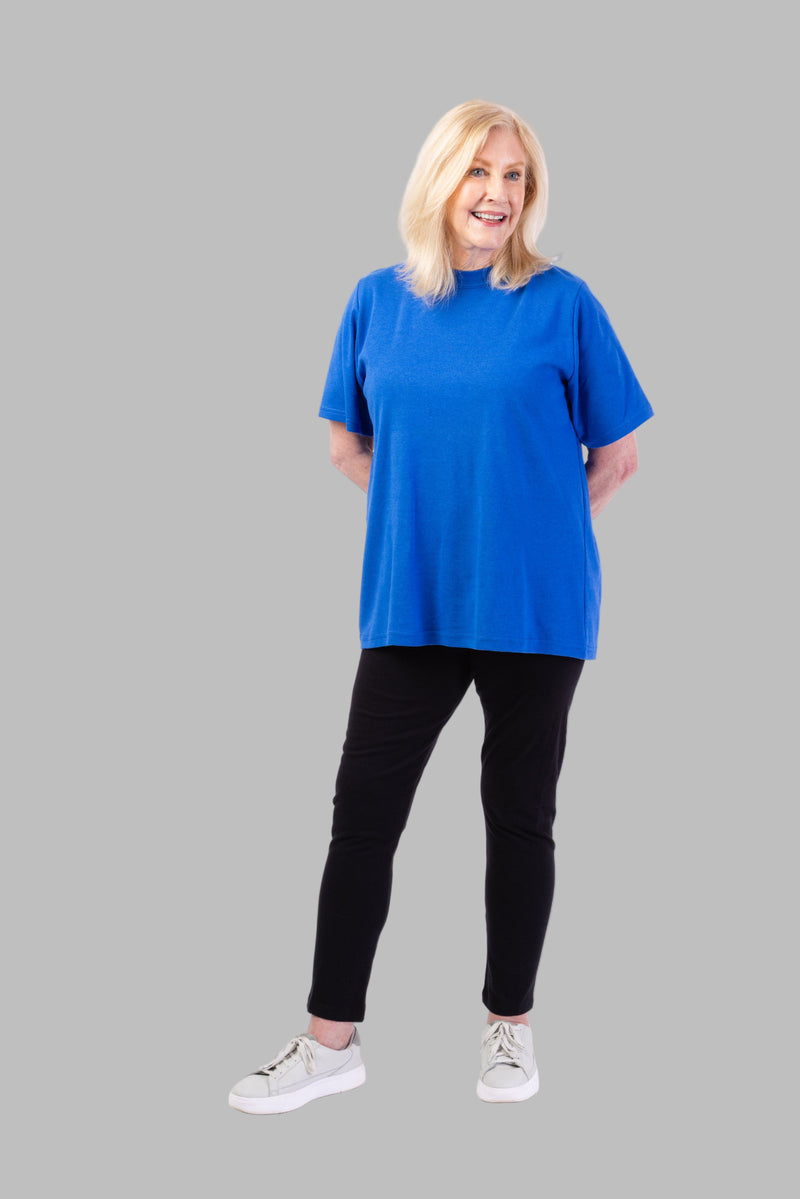 Women's Short Sleeve Adaptive Knit Set by Buck & Buck, and available only in a one-size option. This bundles item is part of our outfit sets collection.