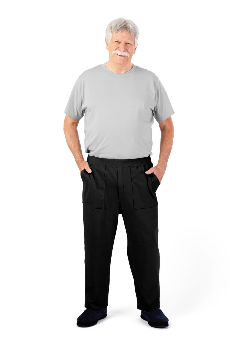 Men's Short Sleeve Jumpsuit by Buck & Buck in Gray Top/Black Pants, and available in different sizes. This one-piece garments item is part of our one-pieces collection.