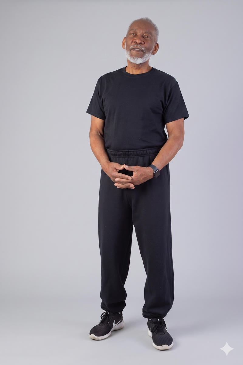 Men's Short Sleeve Basic T-Top Jumpsuit by Buck & Buck in black Top/black Pants, and available in different sizes. This one-piece garments item is part of our one-pieces collection.