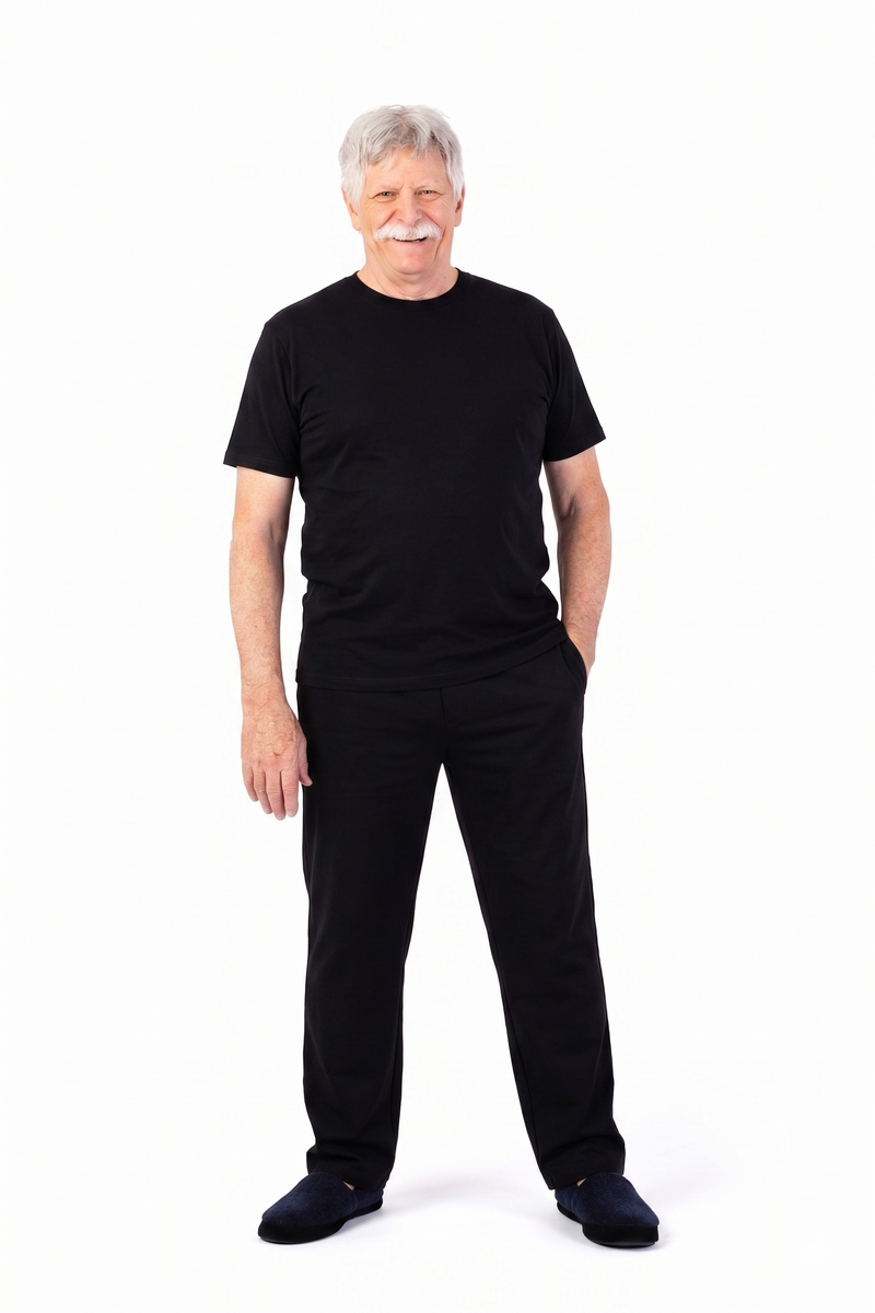Men's Light Weight Short Sleeve T-Shirt by District in black, and available in different sizes. This tops item is part of our t-shirts collection.