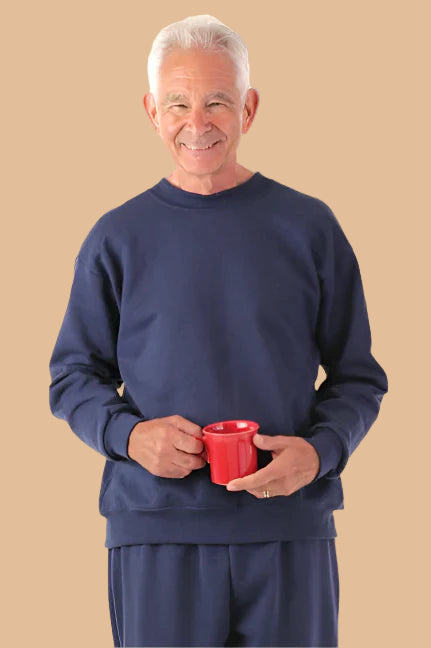 Men's Basic Adaptive Sweatsuit by Buck & Buck, and available only in a one-size option. This bundles item is part of our outfit sets collection.