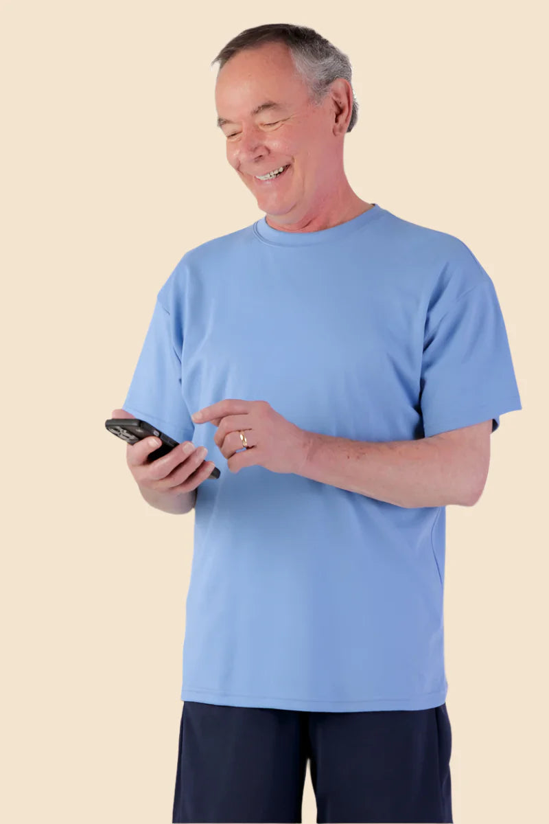 Men's Short Sleeve Adaptive Set by Buck & Buck, and available only in a one-size option. This bundles item is part of our outfit sets collection.