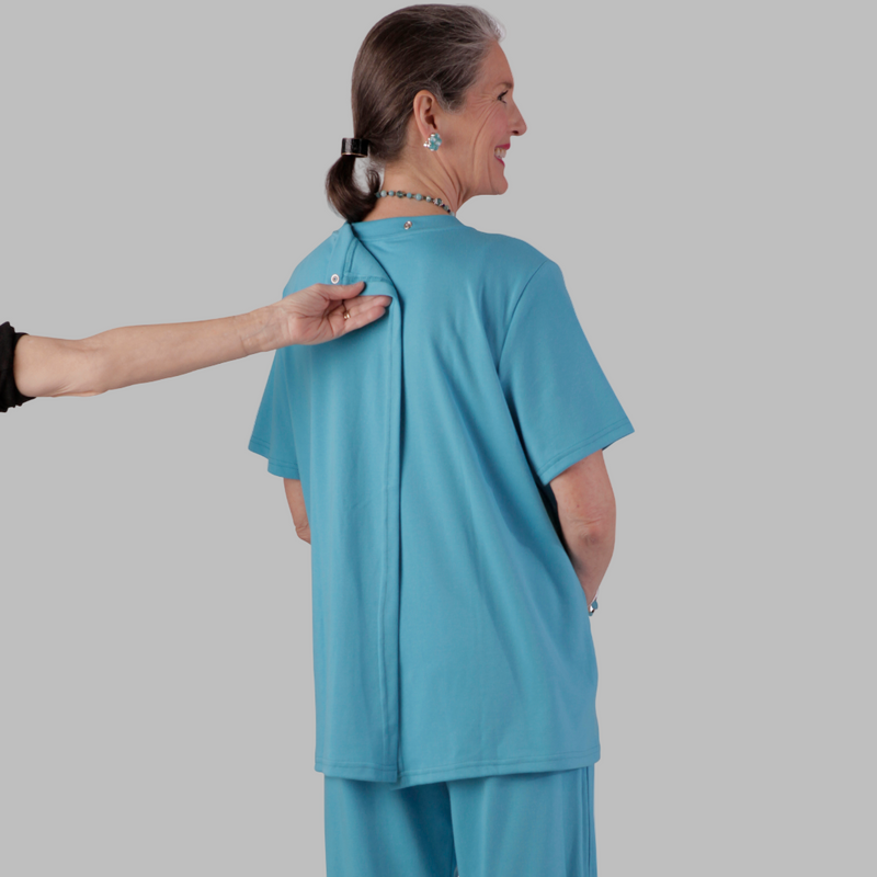 Women's Short Sleeve Adaptive Set by Buck & Buck, and available only in a one-size option. This bundles item is part of our outfit sets collection.