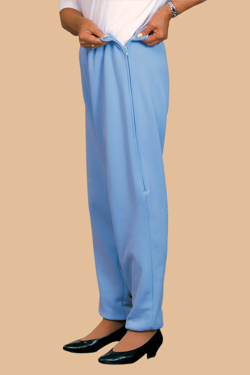 Women's Side Zip Sweatpants by Buck & Buck, and available in different sizes. This bottoms item is part of our sweatpants collection.