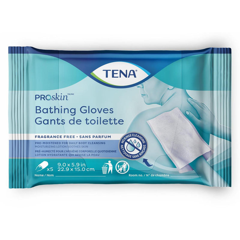 TENA ProSkin Unisex Bathing Glove by LL Medico, and available only in a one-size option. This accessories & home item is part of our hygienic wipes collection.