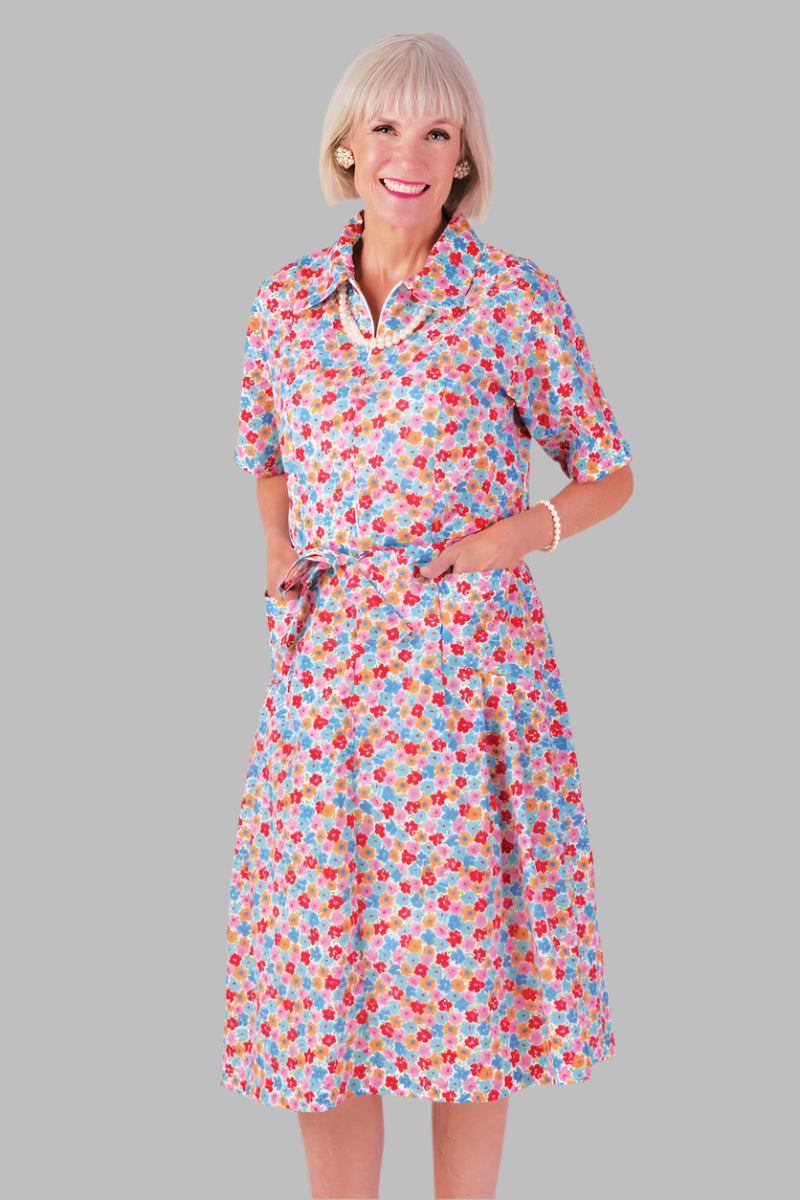 Short Sleeve Cotton/Poly House Dress for women by Buck & Buck in Pink, and available in different sizes. This dresses & skirts item is part of our dresses collection.