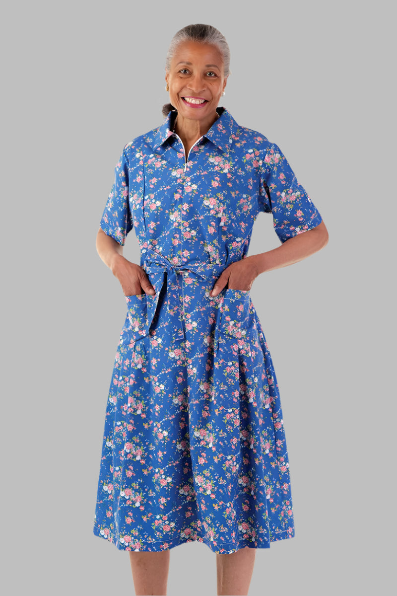 Short Sleeve Cotton/Poly House Dress for women by Buck & Buck in Royal, and available in different sizes. This dresses & skirts item is part of our dresses collection.