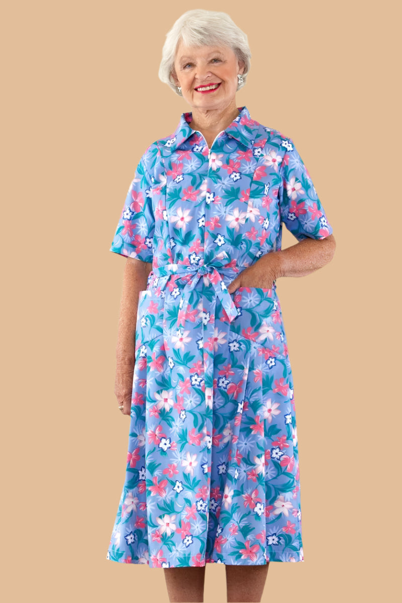 Short Sleeve Cotton/Poly House Dress Buck & Buck Short Sleeve Cotton/Poly House Dress Buck & Buck