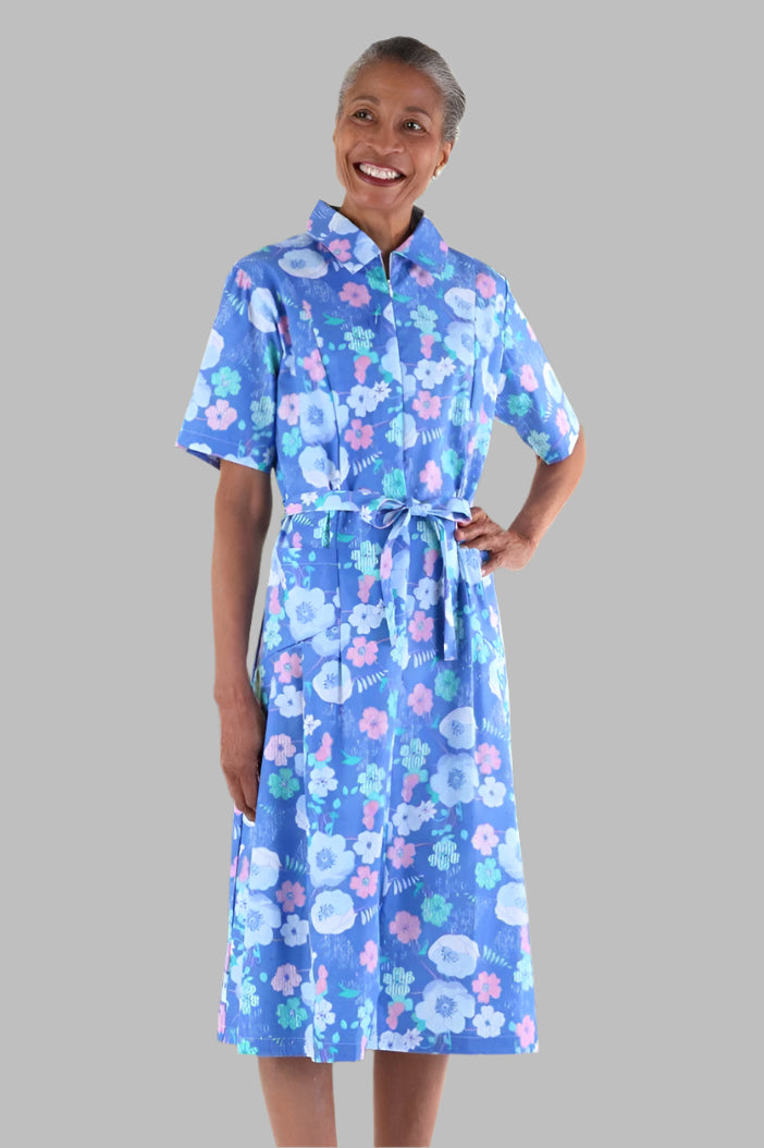 Short Sleeve Cotton/Poly House Dress for women by Buck & Buck in Royal, and available in different sizes. This dresses & skirts item is part of our dresses collection.