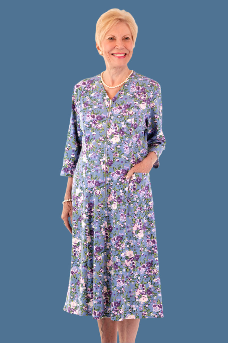 Floral Zip-Front Knit Dress for women by Buck & Buck, and available in different sizes. This dresses & skirts item is part of our dresses collection.