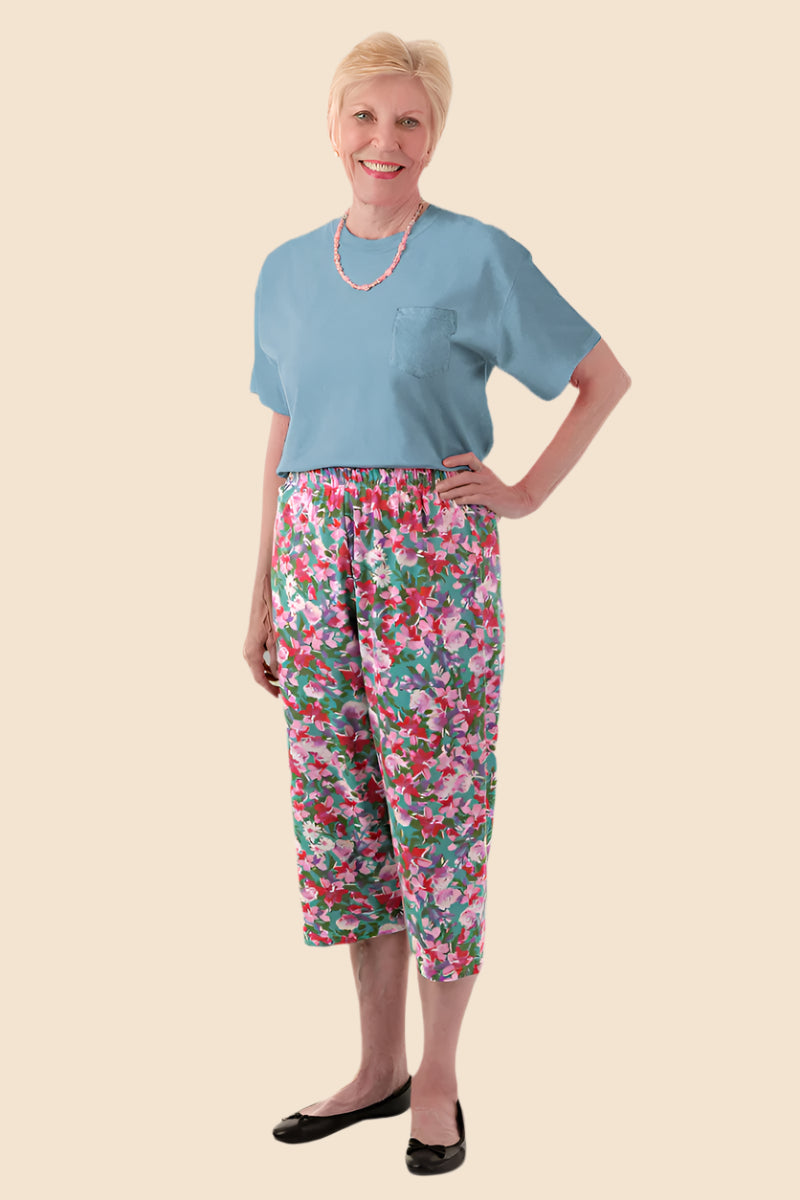 Women's Soft Touch Printed Capri Set by Buck & Buck, and available only in a one-size option. This bundles item is part of our outfit sets collection.
