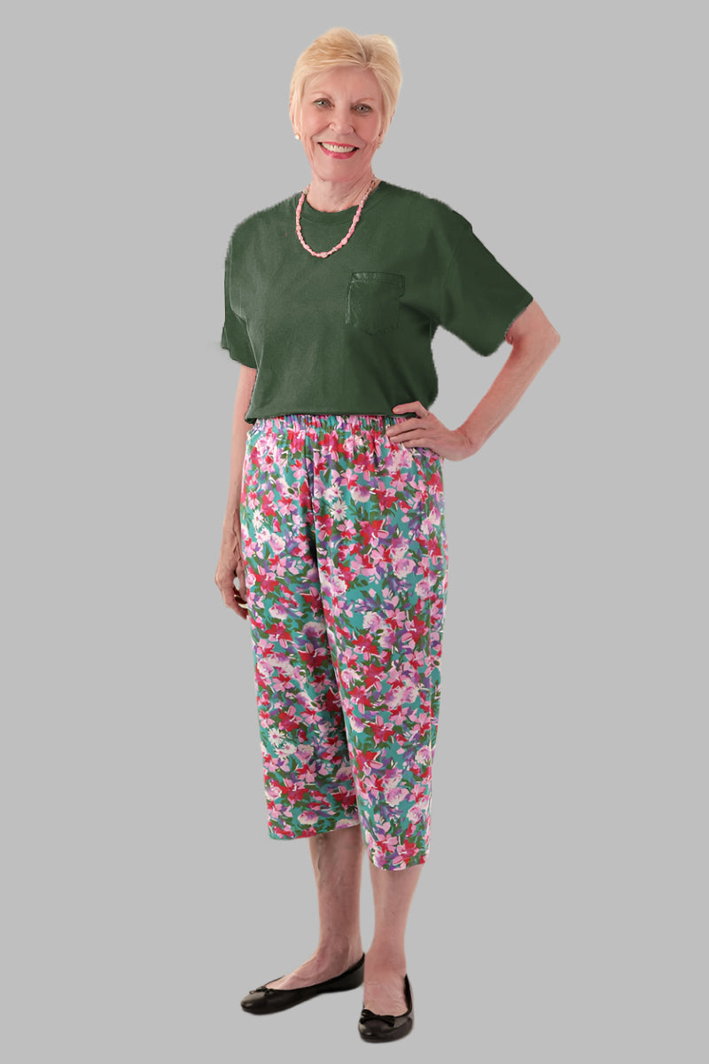 Women's Soft Touch Printed Capri Set by Buck & Buck, and available only in a one-size option. This bundles item is part of our outfit sets collection.