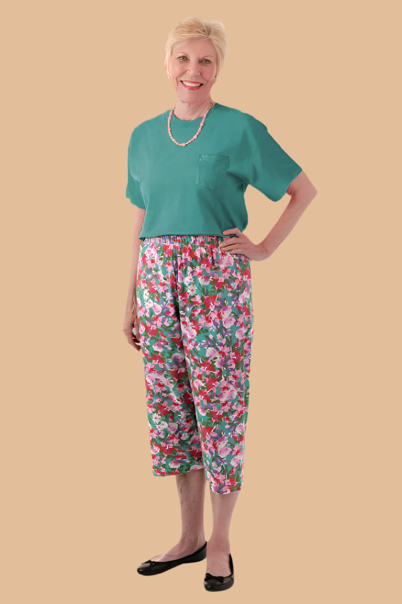 Women's Soft Touch Printed Capri Set by Buck & Buck, and available only in a one-size option. This bundles item is part of our outfit sets collection.