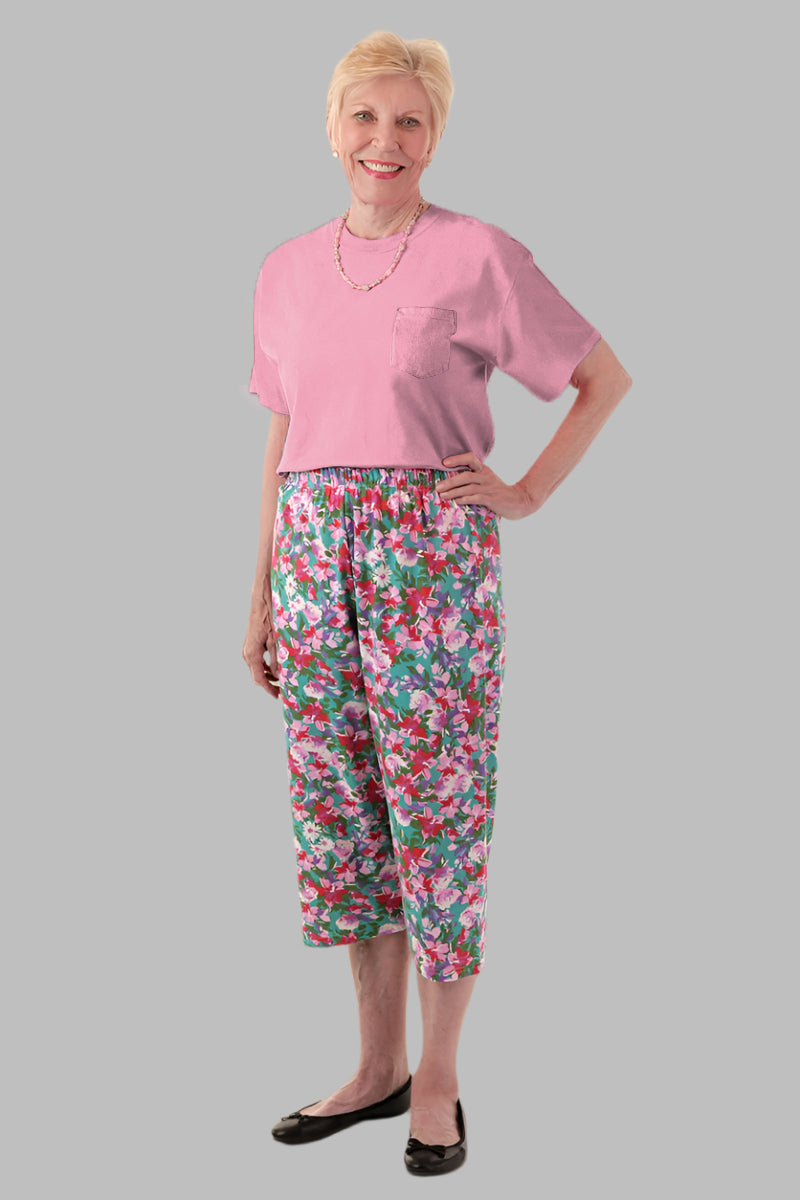 Women's Soft Touch Printed Capri Set by Buck & Buck, and available only in a one-size option. This bundles item is part of our outfit sets collection.