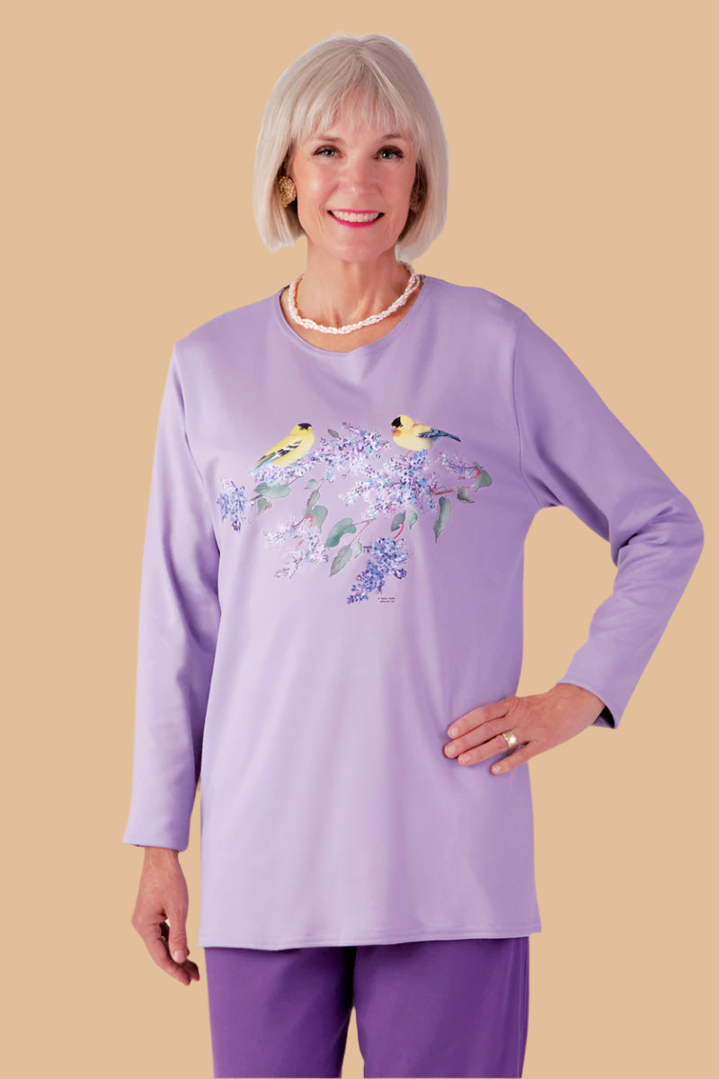 Long Sleeve Printed Wrap Back T-Shirt for women by Buck & Buck, and available in different sizes. This tops item is part of our t-shirts collection.