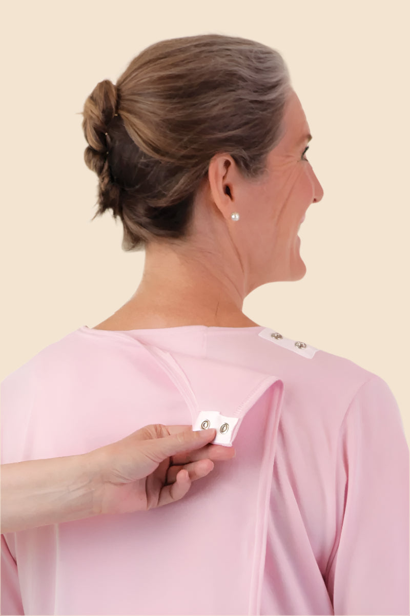 Printed Wrap Back T-Shirt for women by Buck & Buck in Pink, and available in different sizes. This tops item is part of our t-shirts collection.