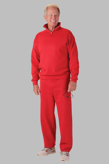 Men's Zip Neck Back-Zip Jumpsuit