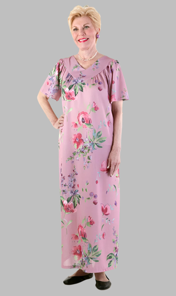 Long Polyester Nightgown for women by Buck & Buck in Pink, and available in different sizes. This sleepwear item is part of our nightgowns collection.