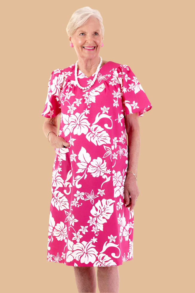 Hawaiian Print Muu Muu for women by Buck & Buck in Turquoise, and available in different sizes. This dresses & skirts item is part of our dresses collection.