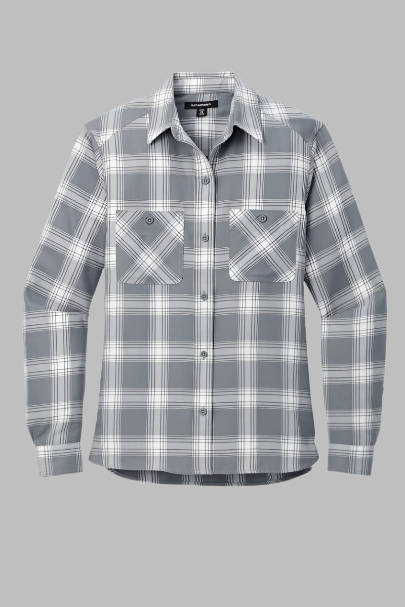 Women's Flannel Shirt With VELCRO® Fasteners at Front by Buck & Buck, and available in different sizes. This tops item is part of our shirts collection.