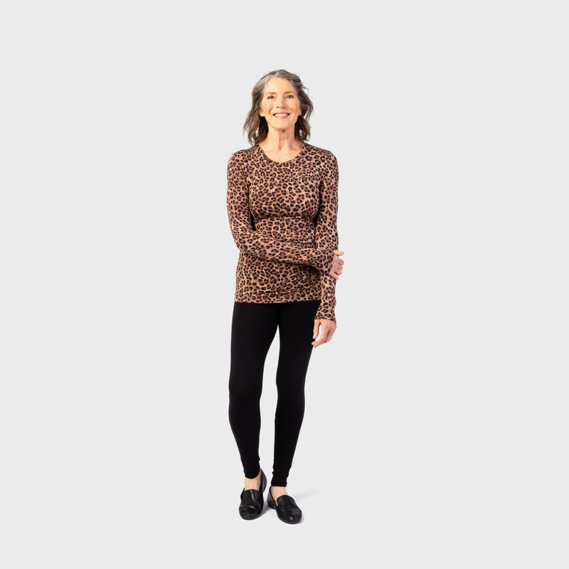 The Women's Cuddl Duds High Waist Leggings in black and available in different sizes. These leggings are part of our women's pajamas collection.