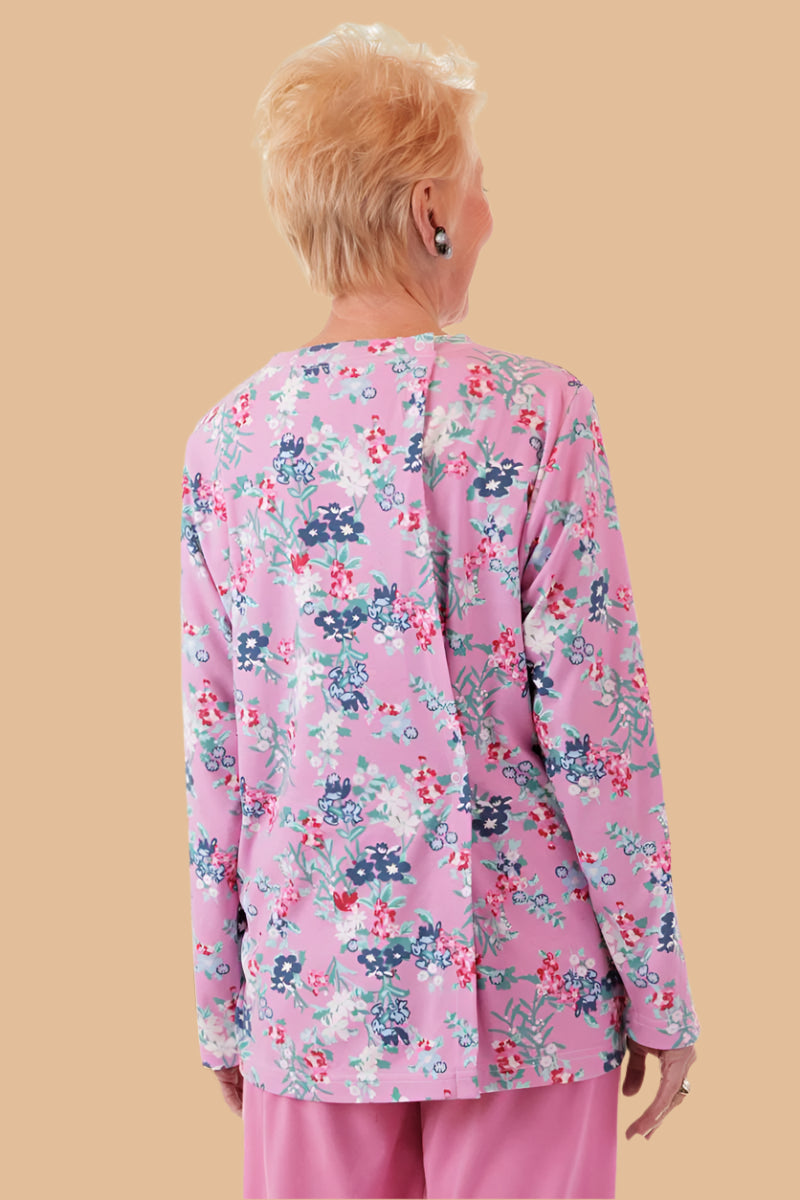 Long Sleeve Wrap Back Printed Knit Top for women by Buck & Buck, and available in different sizes. This tops item is part of our tunics collection.