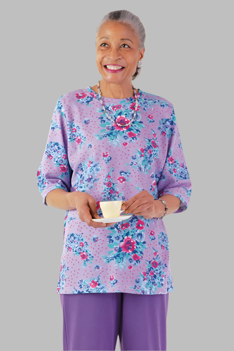 Short Sleeve Printed Knit Top for women by Buck & Buck, and available in different sizes. This tops item is part of our tunics collection.