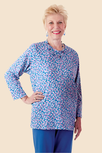 Long Sleeve Printed Knit Top – Buck & Buck