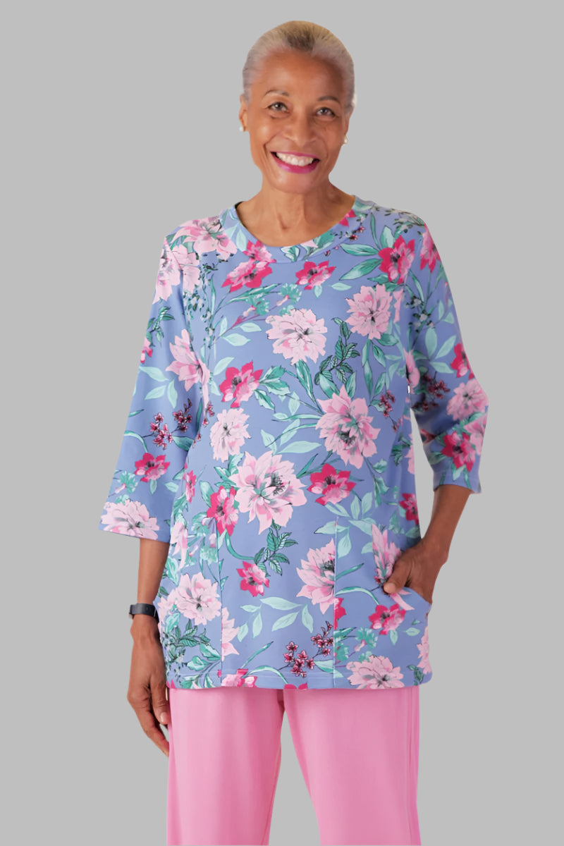 Printed Knit Top With Pockets for women by Buck & Buck, and available in different sizes. This tops item is part of our tunics collection.