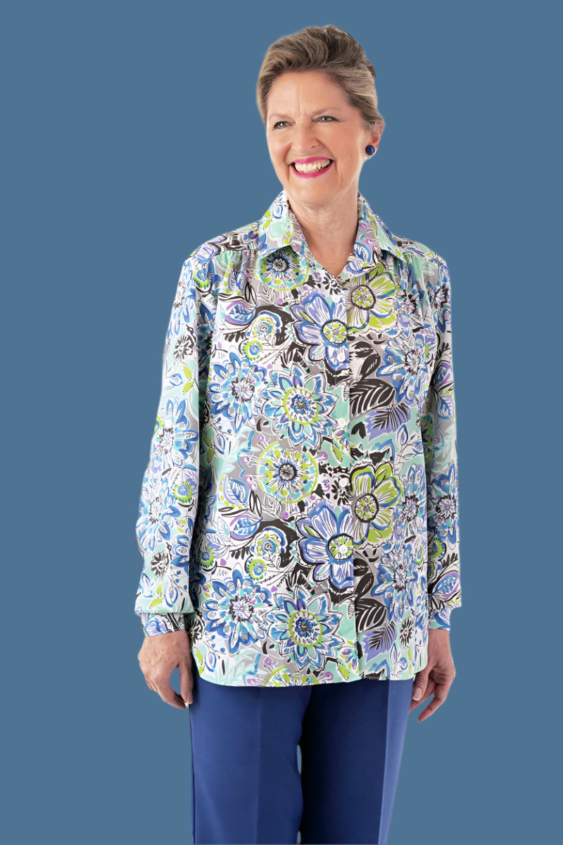 Polyester Roll Sleeve Blouse for women by Buck & Buck in Pink, and available in different sizes. This tops item is part of our blouses collection.