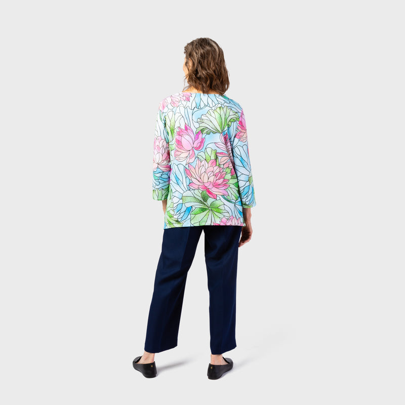 Women’s Detail Easy Fit Top by Alfred Dunner in Pink, and available in different sizes. This top item is part of our blouses collection.