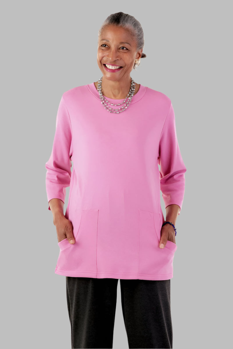 Solid Moon Pocket Wrap Back Top for women by Buck & Buck in Tan/Beige, and available in different sizes. This tops item is part of our blouses collection.