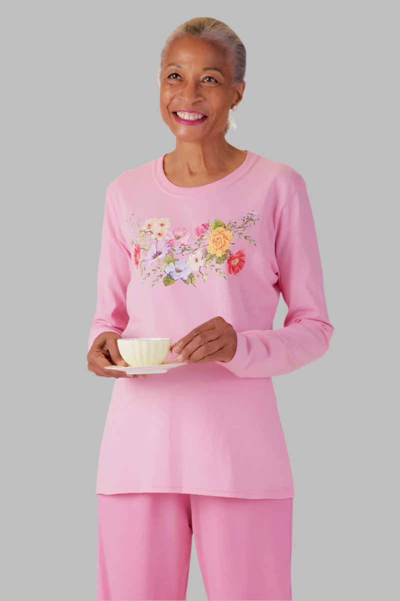 Women's Long Sleeve Printed T-Shirt by Buck & Buck, and available in different sizes. This tops item is part of our t-shirts collection.