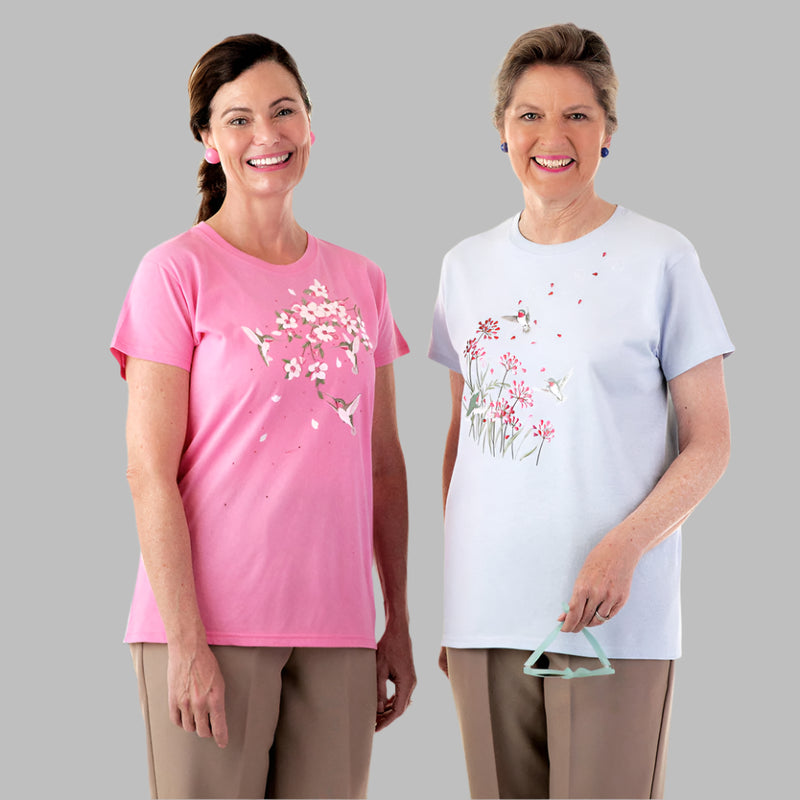 Women's Printed T-Shirt by Buck & Buck, and available in different sizes. This tops item is part of our t-shirts collection.