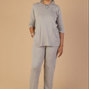 Women's Side-Zip Knit Pants by Buck & Buck in Tan/beige, and available in different sizes. This bottoms item is part of our pants collection.