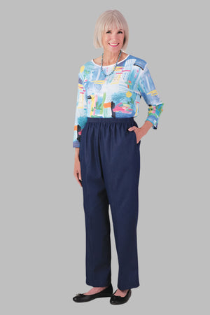 Women's Denim Pull-On Pants