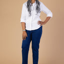 Women's Denim Pull-On Pants by Alfred Dunner in denim, and available in different sizes. This jeans item is part of our bottoms collection.