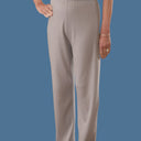 Women's Cotton/Poly Knit Pants by Buck & Buck in Taupe, and available in different sizes. This bottoms item is part of our trousers collection.