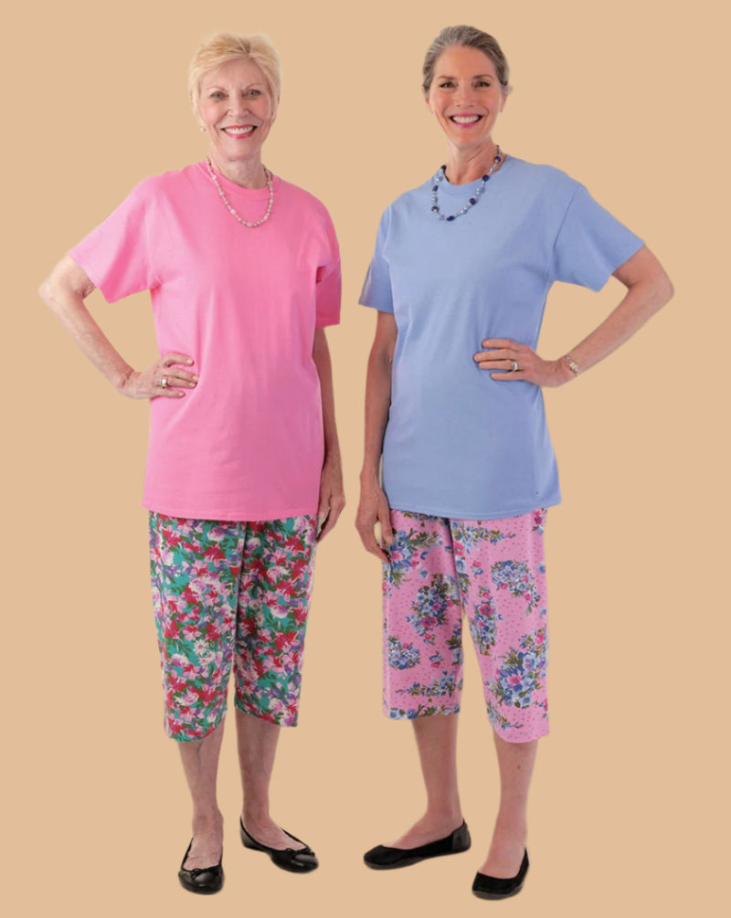 Printed Capri Knit Pants for women by Buck & Buck in Red, and available in different sizes. This bottoms item is part of our trousers collection.
