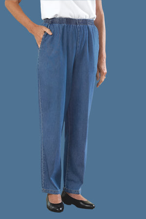 Women's Denim Pull-on Pants
