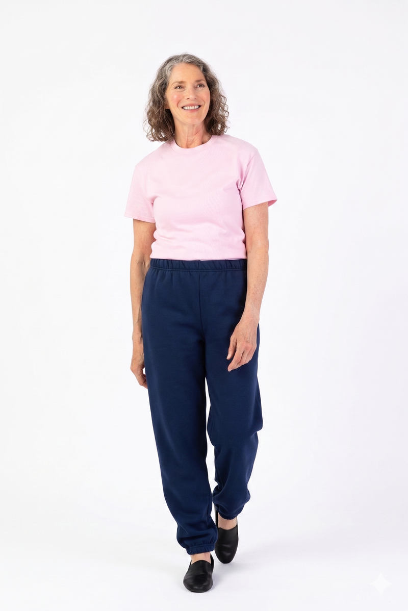 Women's Basic Sweatpants by Jerzees in navy and available in different sizes. This bottoms item is part of our sweatpants collection.