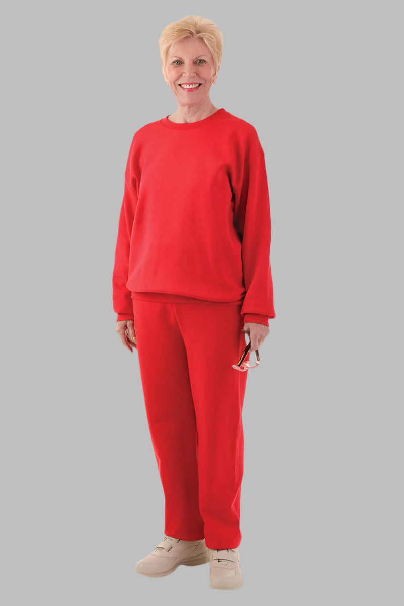 Women's Basic Sweatpants by Buck & Buck in Red, and available in different sizes. This bottoms item is part of our sweatpants collection.